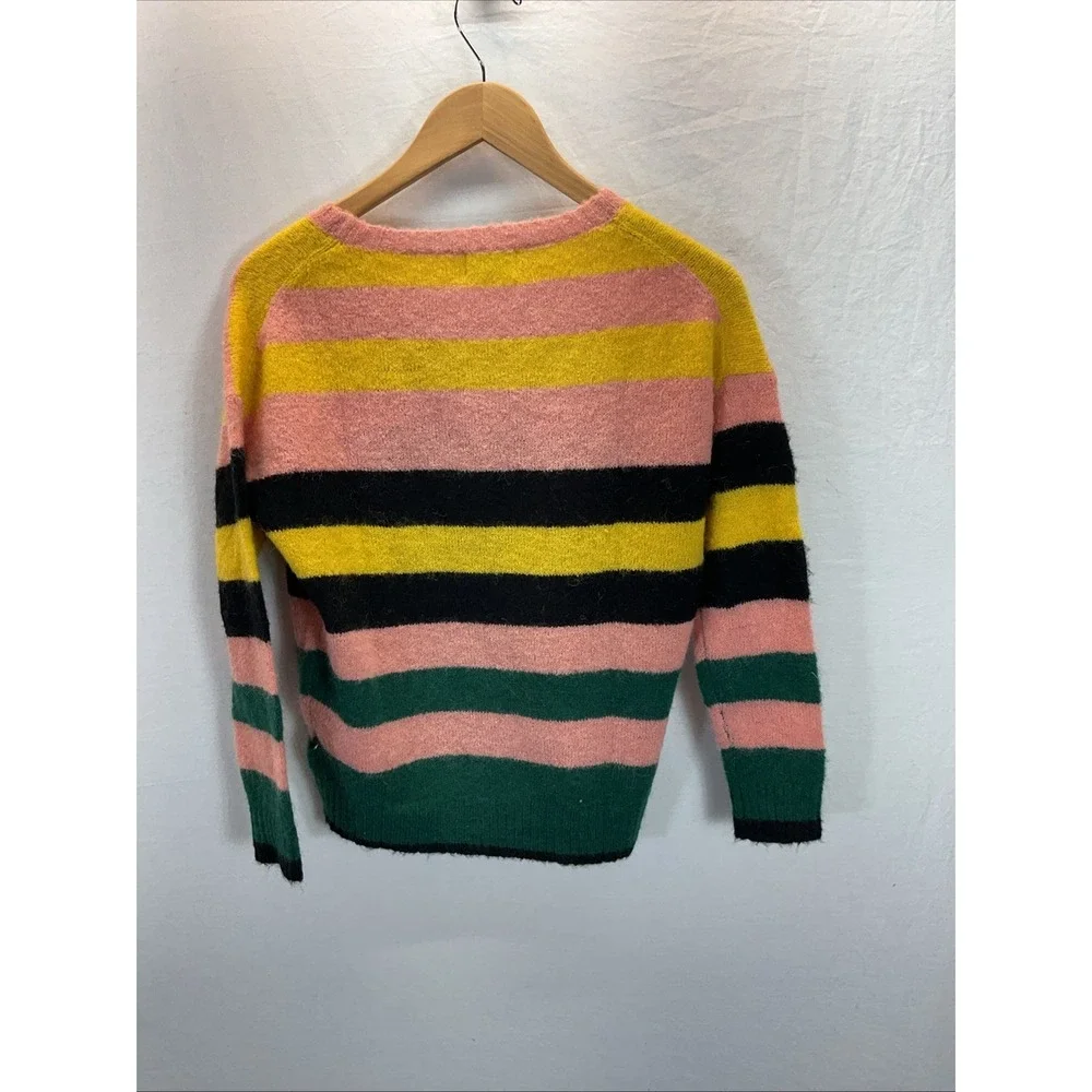 Lot of 2 Molo Tops Sz 11/12 Long Sleeve Jersey T Knit Sweater Art Striped Wool